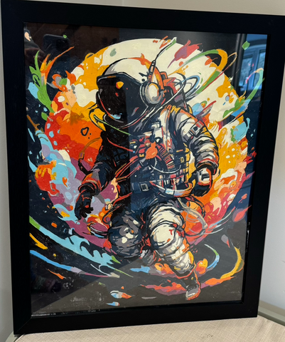 Hand painted astronaut